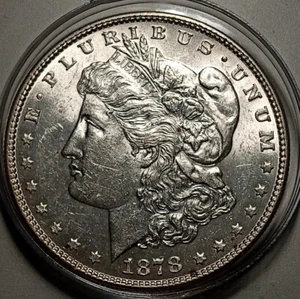 1878-P 7TF $1 MORGAN SILVER DOLLAR - Picture 1 of 5