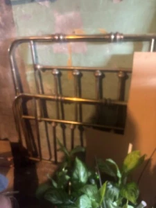 Antique brass bed frame full - Picture 1 of 6