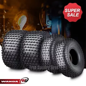 4PC UTV ATV tires 20x7-8 Front & 22x11-8 Rear 4PR 20x7x8 22x11x8 - Picture 1 of 7