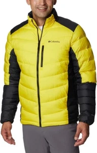 Columbia Men's Labyrinth Loop Jacket Laser Lemon/Black XXL Puffer Omni-Heat - Picture 1 of 6