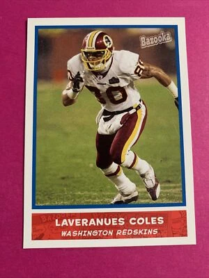 🐶 Laveranues Coles Washington Redskins 2004 Bazooka #105. - Image 1 of 2