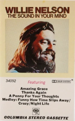 Willie Nelson - The Sound In Your Mind Cassette Tape Outlaw Country 1976 Tested - Image 1 of 4