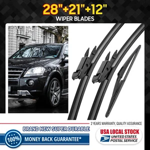 Front + Rear OEM Wiper Blades Set For Mercedes-Benz GL450 2007-2012 Windshield - Picture 1 of 15