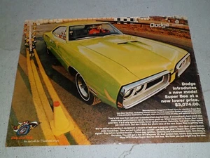 VARIOUS VINTAGE DODGE SUPER BEE AD / ARTICLES - HUGE VARIETY!!! - Bild 1 von 13