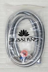 Blissland Brauseschlauch 79 Zoll extra lang Chrom Handbrausekopf Schlauch - Bild 1 von 3