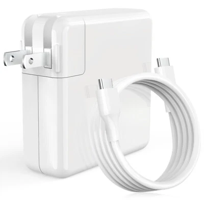 61W USB C Charger for Apple MacBook PRO 13" Core i5 i7 A1718 AC Adapter + Cable - Image 1 of 4