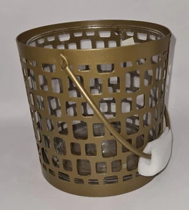 AVSKILDRA Ikea Laterne für Blockkerze messingfarben Glas 12,5cm Windlicht Halter - Bild 1 von 3