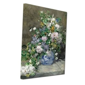 Rustic Spring Bouquet White Floral Artwork Canvas Wall 16L" x 12W" SpringArt - Picture 1 of 7
