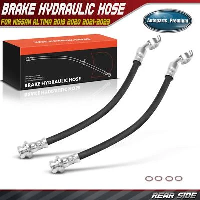 2x Manguera hidráulica de freno trasero izquierdo y derecho para Nissan Altima 2019 2020 2021-2023 Foto 1 de 4