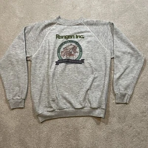 Vintage Strick Rundhals Sweatshirt Firmenlogo 80er 90er XL Retro Outdoor - Bild 1 von 8