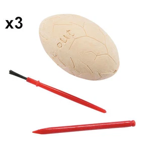 3x Dino Egg Dig Kits - Dinosaur Excavation Toy Novelty Party Favor - US Seller - Picture 1 of 1