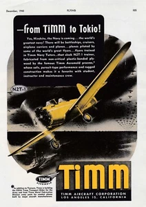 1943 Timm N2T-1 Aircraft ad 7/25/2024k - Picture 1 of 1