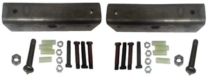 Pair Trailer Suspension Rebuilt Kit Slipper Spring 12" Equalizer Bushings Bolts - Picture 1 of 9