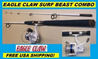 EAGLE CLAW Saltwater 7' SURF BEAST Combo BRAND NEW! FREE USA SHIPPING! - Image 1 of 2