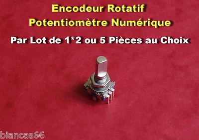           *** LOT AU CHOIX DE 1*2 OU 5 ENCODEURS ROTATIF/POUSSOIR CE11 *** - Photo 1/2