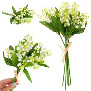 Strauß Maiglöckchen, KÜNSTLICH, WEISSE BLUMEN. - Bild 1 von 8