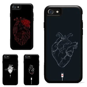 Anti fingerprint For Apple iPhone SE 11 12 13 14 15 16 charge Your Heart medical - Picture 1 of 25