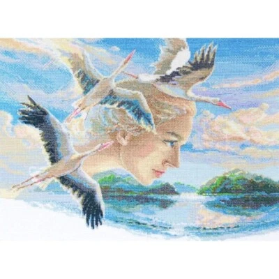 Kit Punto Cruz Madre Naturaleza Cielo A1002 RIOLIS 40x30cm Foto 1 de 4