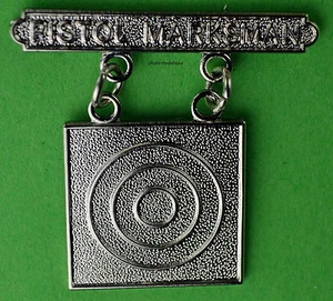 Pistol Marksman Marine Weapons Qualification Badge USMC - Picture 1 of 1