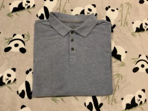Camisa Polo St Johns Bay Para Hombre Mediana Azul Legacy Manga Larga Cuello M - Imagen 1 de 5