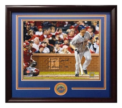 David Wright Signed 16x20 Framed Photo 2006 NLCS 1st Playoff HR Auto Mets COA — 第 1/4 张图片