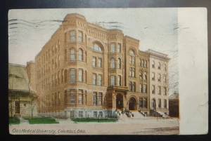Postcard Ohio Medical University Columbus Ohio 1909 Exterior View  - Picture 1 of 2