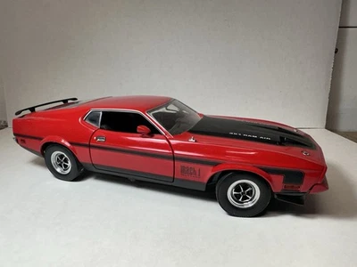 Sun Star 1971 Mustang Mach 1 351 Ram Air Red 1:18 Diecast (READ) - Image 1 of 4