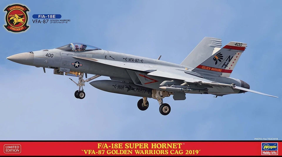 Hasegawa 02417 F/A-18E VFA-87 'Golden Warriors CAG 2019' 1/72 Scale Plastic M... - Image 1 of 1