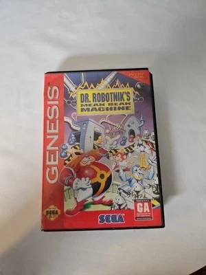 Dr Robotnik's Mean Bean Machine Sega Genesis 1993 video game No Manual Damaged - Image 1 of 4