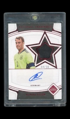 2022 Panini National Treasures World Cup Manuel Neuer /10 Auto Patch - Bild 1 von 2