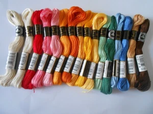 DMC & Anchor Cotton a Broder Nr. 25 sortiert 16 Stück - Bild 1 von 1