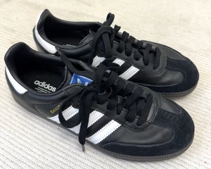 Adidas Samba OG Black Trainers Sneakers Size UK 5.5 EU 38.5 Worn Once - Picture 1 of 9