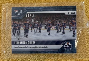 2024-25 NHL TOPPS NOW® Sticker #174 🏒 Oilers 🏒 Comeback Story BLUE 🧊ICE 06/10 - Picture 1 of 8