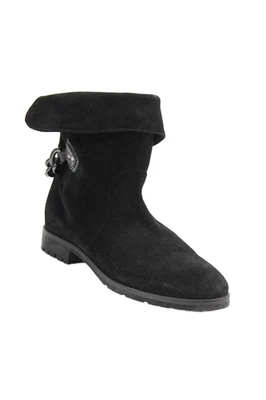 Botines Marc Jacobs para mujer de gamuza con eslabones de cadena negros talla 37 7 Foto 1 de 4