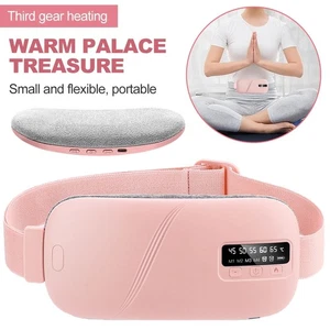 Almohadilla térmica masaje período alivio del dolor terapia calambres menstruales cinturón eléctrico - Imagen 1 de 22