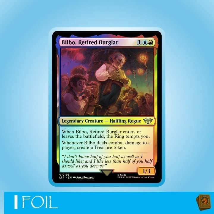 Bilbo, Retired Burglar | Magic MTG | Lord of the Rings | NM | EN | Un | Foil - Bild 1 von 1