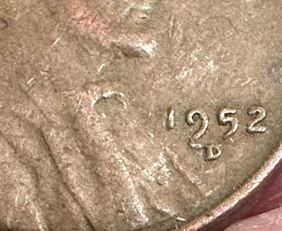1252 (1952) D Wheat Penny-Error Coin—-Read Details - Image 1 of 4