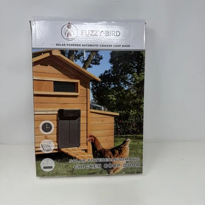Fuzzy-Bird Automatic Chicken Coop Door Solar Powered Aluminum & Iron Sheeting - Image 1 of 4