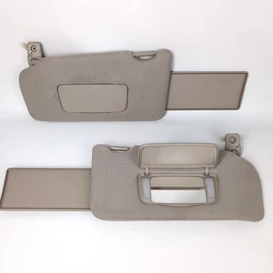 2007-2012 Nissan Altima Sun Visor Pair Tan Lighted Driver Passenger OEM - Foto 1 di 7