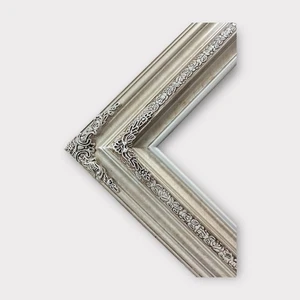 8 x 10 In stock-Traditional compo ornate wood frame, silver frame,wood picture - Picture 1 of 12