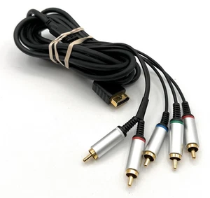 SONY PLAYSTATION 2 3 PS2 PS3 COMPONENTE CABLE AV CABLES HD OEM OFICIAL PUNTA DORADA - Imagen 1 de 4