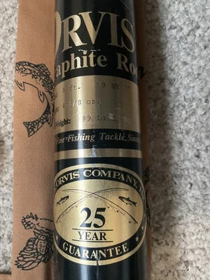 Ótimo! Vara de mosca de grafite ORVIS”9X9” #9Wt 4 3/8 oz. Meia/tubo/papel org veja fotos... - Imagem 1 de 4