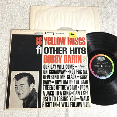 Bobby Darin "18 Yellow Roses" 1963 Pop LP, Nice EX!, Stereo, Orig Capitol Press - Image 1 of 2
