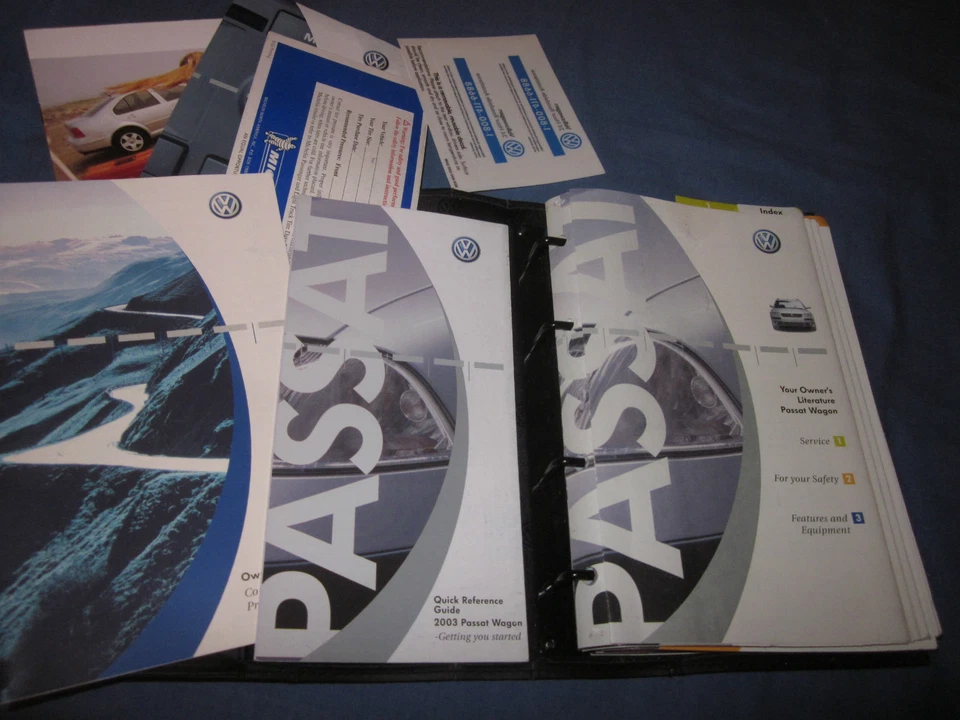 2003 VW Volkswagen Passat Wagon Propietarios Manual USUARIO Superior CD Monzón - Imagen 1 de 1