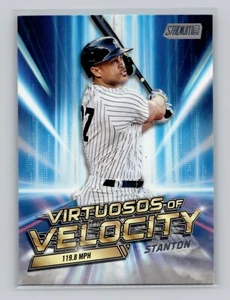 2023 Topps Stadium Club Mike Stanton Virtuosos of Velocity Insert NY Yankees - Imagen 1 de 2