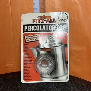 FITZ-ALL Glass Replacement Percolator Top Clear Universal Coffee 13/16" - 1-1/2" - Picture 1 of 9