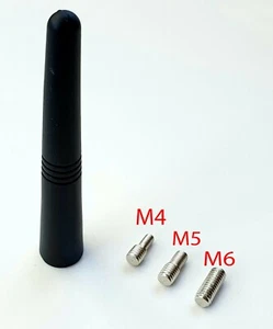 Antenna In Alluminio Auto 8,8Cm / 9Cm Nera Per Ford Focus I II Mondeo Puma - Foto 1 di 11