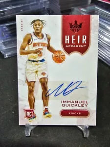 2019-20 Panini Court Kings Immanuel Quickley Heir Apparent HA-IQU Ruby 14/75! - Picture 1 of 4
