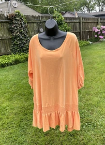 Free People Beach abito babydoll schiena aperta MEDIA boho oversize contadino - Foto 1 di 13