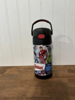 Termo Niños 12oz Acero Inoxidable FUNtainer Botella de Agua con Mango de Fianza Vengadores Foto 1 de 4